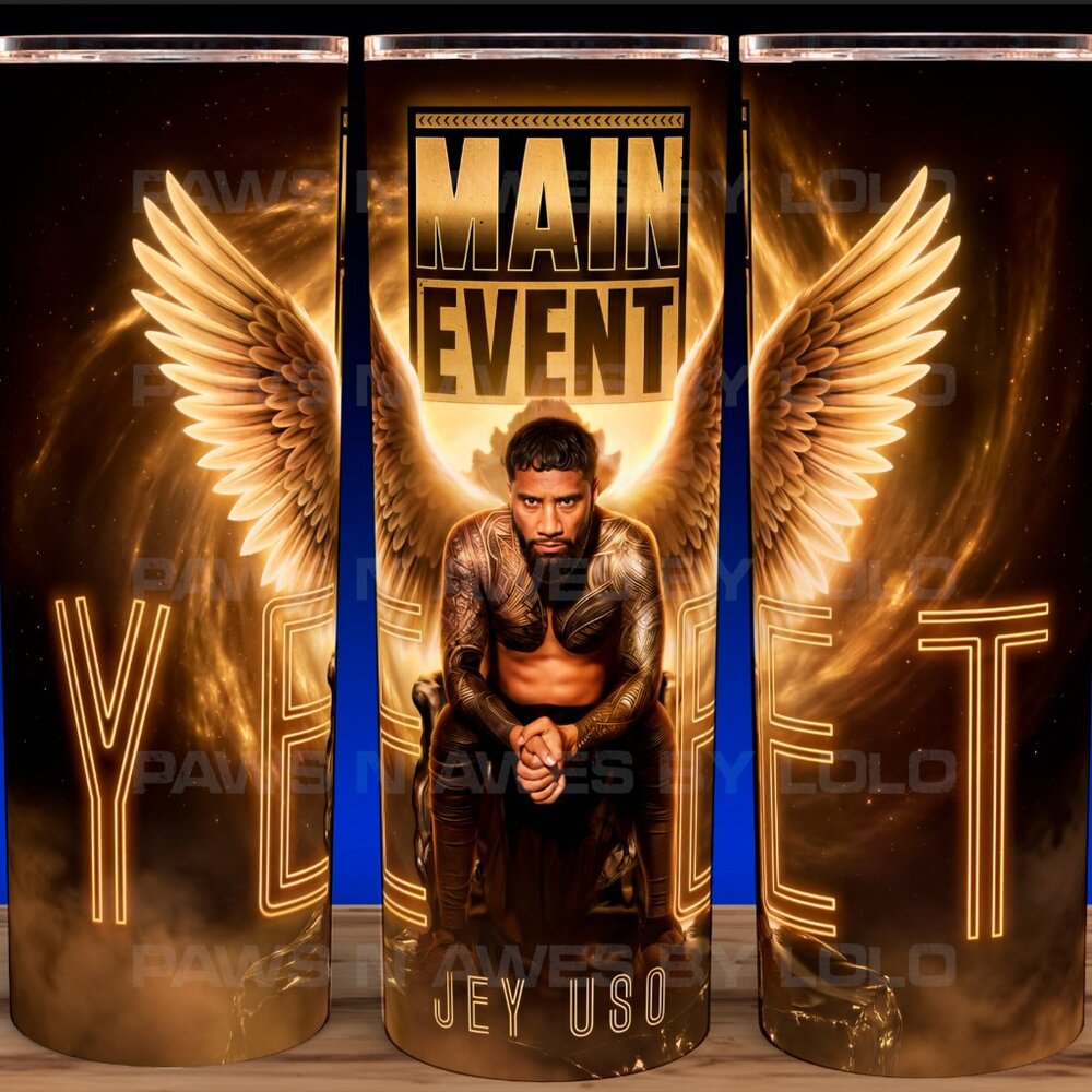 Jey Uso - Yeet Main Event Wrestling Champion Cup Mug Tumbler 20oz